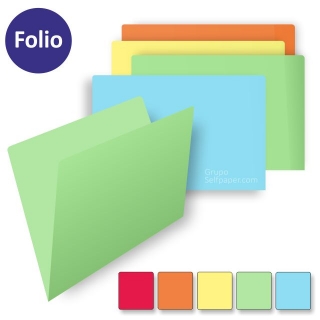 Subcarpetas de cartulina de colores Folio  Self-office SC10