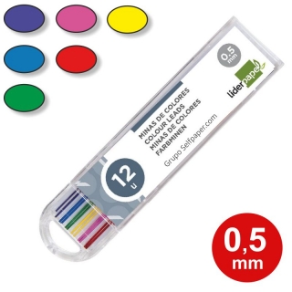 Minas de Colores 0.5mm, Liderpapel