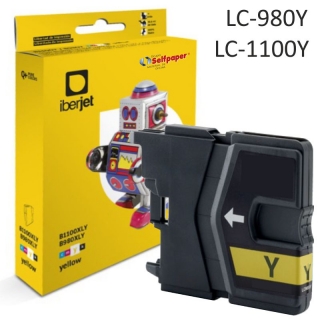 Brother LC980Y LC1100Y compatible, Iberjet