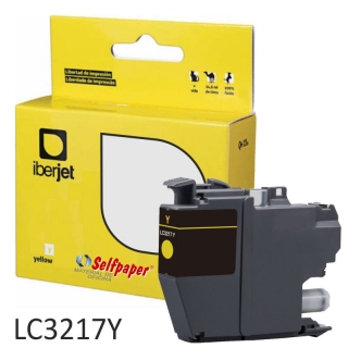 Cartucho Compatible Brother LC3217Y, Iberjet