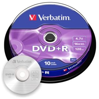 DVD+R Verbatim Bobina spindle, Verbatim
