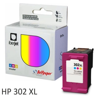 HP 302XL Tri-color compatible,, Iberjet