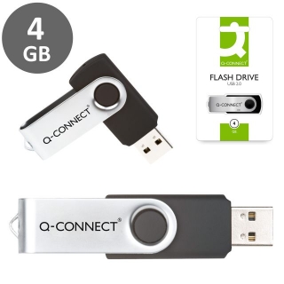 Pendrive memoria USB, Pincho 4 Gigas,  Q-connect KF41511
