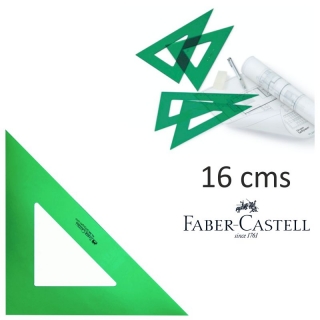 Escuadra Faber-Castell 16 Cms,, Faber-castell