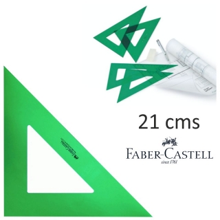 Escuadra Faber Castell verde, Faber-castell