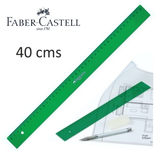 Regla Faber-Castell verde de, Faber-castell