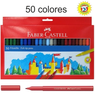 Rotuladores Faber-Castell 50 Colores,, Faber-castell