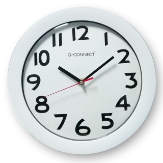 Reloj Pared Oficina 30 cms, aro  Q-connect KF15589