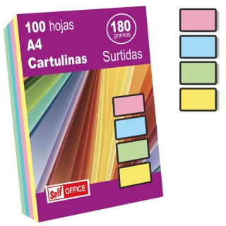 Cartulinas Din A4 colores, Liderpapel